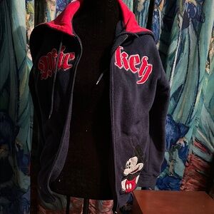Disney Mickey Mouse Navy and Red Varsity Jacket